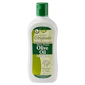 Originals by Africa's Best Extra Virgin Olive Oil Moisturizing Body Lotion, Formulated To Penetrate, Moisturize, Replenish, and Rejuvenate Dry Skin, 12oz Bottle