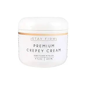 Stay Firm Premium Crepey Cream - Skin Firming and Tightening Lotion Anti Aging Anti-Sagging Crepe Repair Treatment Wrinkle Cream For Face Arm Neck Hands Body Skin Care Products Facial Moisturizer
