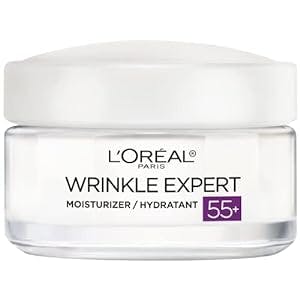 L'Oreal Paris Skincare Wrinkle Expert 55+ Anti-Aging Face Moisturizer with Calcium Non-Greasy Suitable for Sensitive Skin 1.7 fl; oz.