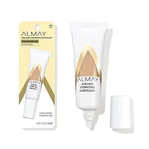 Anti-Aging Concealer by Almay, Face Makeup with Hyaluronic Acid, Niacinamide, Vitamin C & E, Hypoallergenic-Fragrance Free, 010 Light, 0.37 Fl Oz