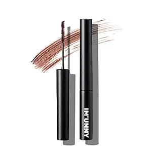 IM UNNY Real Fit Skinny Mascara All Day Waterproof Long-Lasting 0.1 Inch Triangle Brush For Lash Make-up, 1 Count (Brown)