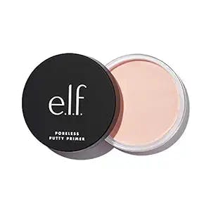 e.l.f. Poreless Putty Primer, Silky, Skin-Perfecting, Lightweight, Long Lasting, Smooths, Hydrates, Minimizes Pores, Flawless Base, All-Day Wear, Flawless Finish, Ideal for All Skin Types, 0.74 Fl Oz