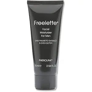 Pherolink Freelette Men's Daily Face Moisturizer - Hydrating Lotion -Anti-Aging – Lightweight Formula for All Skin Types with Shea Butter and Saw Palmetto Extract 2.54 FlOz.