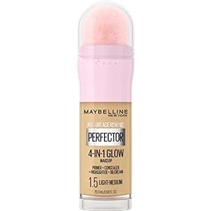 Maybelline New York Instant Age Rewind Instant Perfector 4-In-1 Glow Makeup, Light/Medium