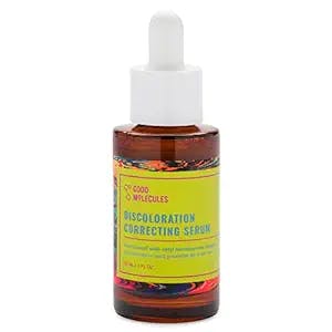 Good Molecules Discoloration Correcting Serum 30ml - Tranexamic Acid and Niacinamide for Dark Spots, Acne Scars, Sun Damage, Hyperpigmentation, and Age Spots - Fragrance Free, Vegan, and pH 5.5