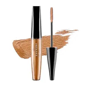 2 Sides Lengthening Mascara by TSUVIMI | Smudge-Proof, Clump-Free & Buildable Formula | Waterproof Defining Mascara Makeup | Ophthalmologist Tested, Hypoallergenic, Vegan, Cruelty Free | Golden Brown