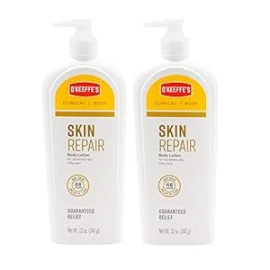 O'Keeffe's Skin Repair Body Lotion and Dry Skin Moisturizer, 12 Oz (Pack of 2), Packaging May Vary