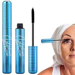 Mascara for Mature Older Women with Sensitive Eyes Short Lashes Thinning Eyelashes, Waterproof Mascara for Seniors with Thinning Lashes (2pcs)