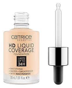 Catrice | HD Liquid Coverage Foundation | High & Natural Coverage | Vegan & Cruelty Free (002 | Porcelain Beige)