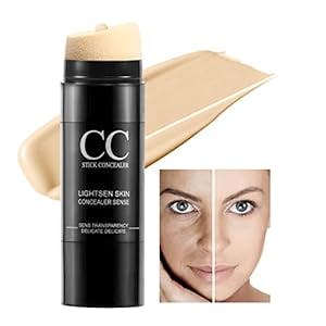 Boobeen Air Cushion CC Stick Moisturizing CC Cream Concealer Full Coverage Foundation Makeup Color Correcting Cream to Create Natural Makeup, Oil-Free