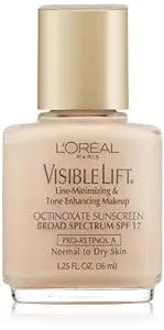 L'oreal Visible Lift Line-minimizing and Tone-enhancing Makeup, Normal/Dry Skin, Pale, 1.25-Fluid Ounce