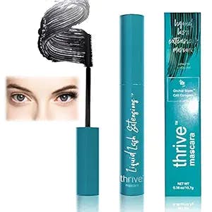 New Thrive Mascara Liquid Lash Extension, Thrive Cosmetics Mascara, Thrive Mascara Black Volume and Length (Black)