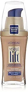 L'Oreal Paris Cosmetics Visible Lift Serum Absolute Lightweight Foundation, Creamy Natural, 1 fl. oz.