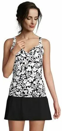 Hit the Beach in Style with the Lands' End Wrap Underwire Tankini Top 