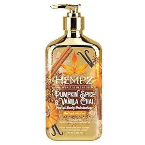 Hempz Body Lotion Limited Edition - Pumpkin Spice & Vanilla Chai Daily Moisturizing Cream, Shea Butter Hand and Body Moisturizer - Hemp Lotion - Skin Care Products, Hemp Seed Oil - 17 oz.