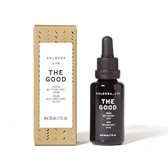 Caldera + Lab The Good | Men's Organic Moisturizing Face Serum for Dry, Sensitive, & Normal Skin – Vegan, Natural & Antioxidant Packed Skincare Facial Oil