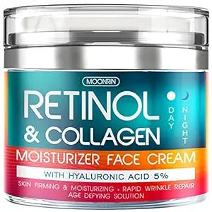 Retinol Cream for Face with Hyaluronic Acid – Collagen Face Moisturizer for Women and Men - Advanced Anti-Aging Formula for Lifting Skin – Reduce Wrinkles, Fine Lines and Dryness – 1.85 fl. Oz