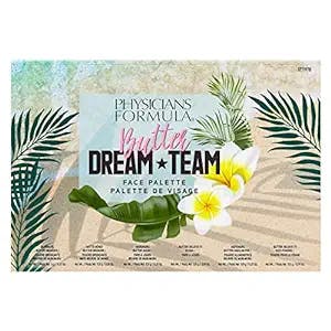 Physicians Formula Butter Dream Team Palette Makeup Gift Set, Bronzer, Blush, Face Powder, Dermatologist Approved