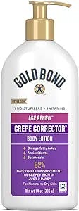 Gold Bond Age Renew Crepe Corrector Body Lotion, Replenishing & Smoothing Formula, 14 oz.