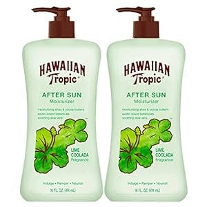 Hawaiian Tropic Lime Coolada Body Lotion and Daily Moisturizer After Sun, 16 Fl Oz (Pack of 2)