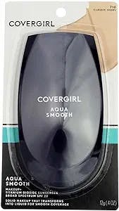 CoverGirl Aquasmooth SPF 20 Compact Foundation, 710 Classic Ivory, 0.4 Ounce