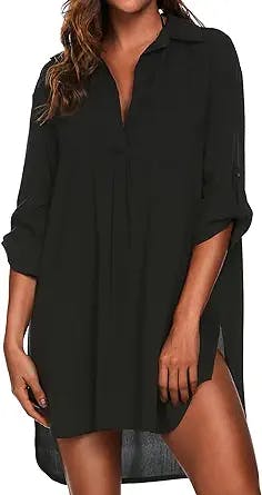 Cover Up in Style: The Ekouaer Women's Swimsuit Beach Cover Up Shirt Bikini