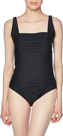 Soak Up the Sun in Style: Pleated-Front One Piece Swimsuit Review