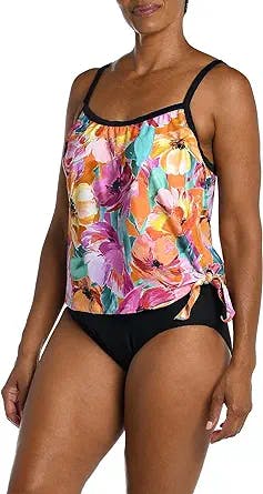 Funky and Fabulous: Scoop Neck Faux Side Tie One Piece Swimsuit Review