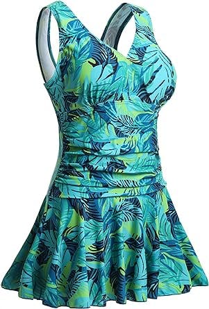 MiYang Women's Plus-Size Swim-Dress: The Perfect Fit for Fun in the Sun!