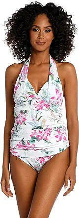 The Ultimate V-Neck Halter Tankini Swimsuit Top for Slaying at the Beach!